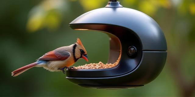 AI-powered smart bird feeder with camera
